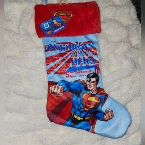 DC Comics Superman Hero Stocking - Red and Blue